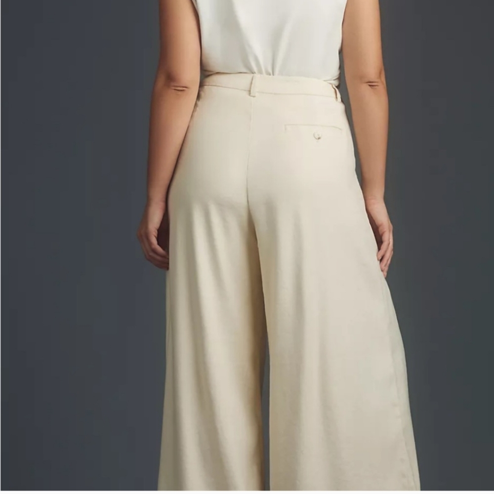 Maeve Cream High-Waisted Dress Pants - Picture 2 of 9